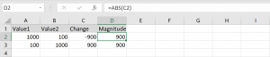 ABS Function – Explained with Examples - ExcelHappy